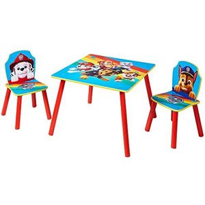 Paw Patrol Kindertafel en 2 stoelen Set, 43,5 cm x 63 cm x 63 cm, 52,5 cm x 29,5 cm x 29 cm