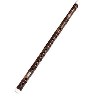 HTian Dizi Chinese bamboe dwarsfluit zwart bamboe geraffineerde professionele prestaties bamboe fluit beginner inleiding C/D/E/F/G Tune kinderen vrouwelijke oude fluit (kleur: C)