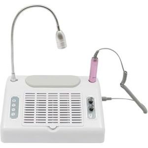 Nagelstofzuiger, 5-in-1 machineset voor manicure en pedicure, met stofafzuiging voor nagels en led, stofafzuiging voor manicure