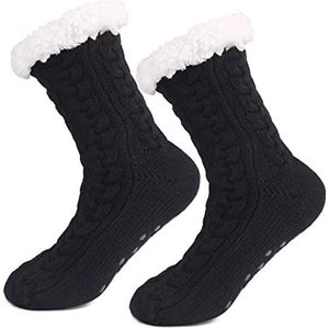 Wollen Sokken Voor Vrouwelijke wollen sokken kamer thuis slaap kerst sneeuw slippers warme badstof tapijt Japan snoep Wintersokken Set Voor Dames En Heren (Color : A, Size : Taille unique)