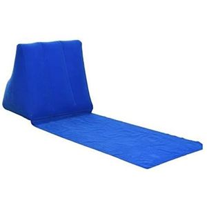 Opvouwbare Picknickdeken Opblaasbare Strand Mat Festival Camping Leisure Lounger Terug Kussen Kussenstoel Vouwen Camping Picknick Mat Sand Seat Pad Zelfopblaasbare Luchtmatras (Size : Dark Blue)