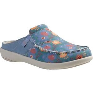 Spenco Siesta Slide Spring Mule voor dames, Blauwe mist, 6 UK Wide