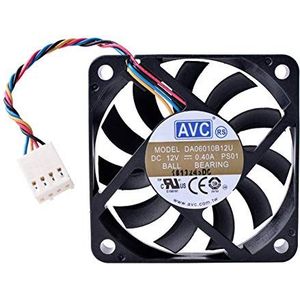 60mm 4wire pwm fan slim For AVC DA06010B12U 6010 12V 0.40A ultra-thin air volume cooling fan