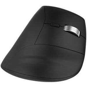 T'nB - Verticale oplaadbare draadloze muis, scrollwiel voor ultrasnel scrollen, Bluetooth, plug & play met dongle - Zwart