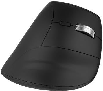 T'nB - Verticale oplaadbare draadloze muis, scrollwiel voor ultrasnel scrollen, Bluetooth, plug & play met dongle - Zwart