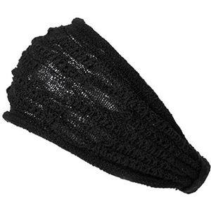 Heren hoofdband lichtgewicht katoen - dames hoofdband mesh haaraccessoire unisex wrap zwart (kleur: 1)