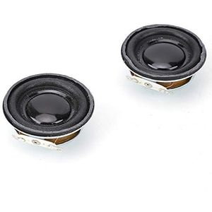 2psc 3W ronde luidspreker 4 cm voor miniversterker, audio stereoluidspreker met metalen behuizing, interne magneetluidspreker geschikt voor hifi en thuisaudio systemen