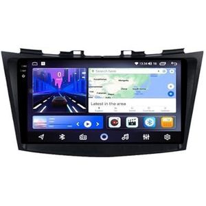 Android 15 Autoradio 9 inch touchscreen voor Suzuki Swift 2010-2015 Autoradio Navigatie met Carplay met GPS navigatie Bluetooth FM USB Steering Wheel Control(X9 8G+256G)