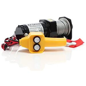 Elektrische kabellier 12 V motor kabel takel 10,2 m stalen kabel trekkracht tot 4990 kg