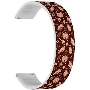 RYANUKA Solo Loop band compatibel met Ticwatch GTH 2 / Pro 3 / Pro 2020 / Pro S/GTX, 22 mm (moderne magische hekserij) quick-release 22 mm rekbare siliconen band band accessoire, Siliconen, Geen