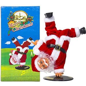 Kerstmis auto ornament speelgoed | Dancing Kerstman Party Decoratie Hiphop pluche dieren | Gift interactief speelgoed voor elektrische Kerstman pop voor volwassenen