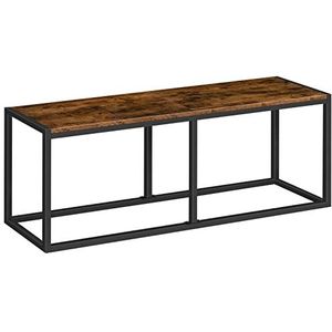 HOOBRO Zitbanken voor Eetkamerbank, 120 x 30 x 46,5 cm, Keukenbank, Eetbank in Industrieel Design, Stabiel metalen Frame, Eenvoudig te Monteren, voor Keuken, Woonkamer, Entree, Slaapkamer EBF12CD01