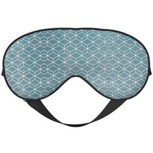 Blauw Rooster Print Zacht Oogmasker voor Vrouwen Mannen Comfortabel met Verstelbare Riem voor Reizen Yoga Nap Shift Werk