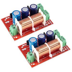 ACEIRMC 2 stks 400 W Verstelbare Multi Speaker Treble/Bass 2 Unit Audio Frequentie Divider 2 Way Crossover Filters Bijgewerkte Versie