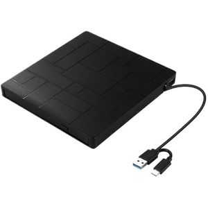 2in1 USB3.0 Type C Slanke Externe DVD RW CD Schrijver Brander Reader Speler Optische Drives For Laptop PC Gebruiksvriendelijk