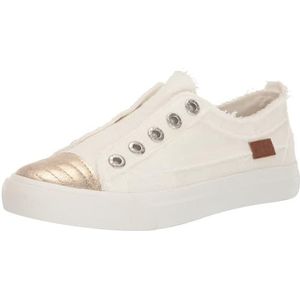 Blowfish Malibu Women's Play Slip On Sneaker, Off White Linen Cozumel