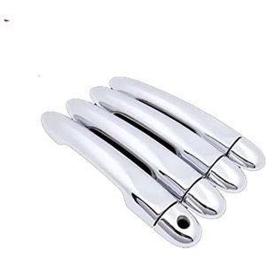 Buitenhandgreep Chrome Deurgreep Cover Trim Voor Renault CLIO 3 Voor III 2005-2014 Auto Styling Accessoires(1 Keyhole 4 Door)