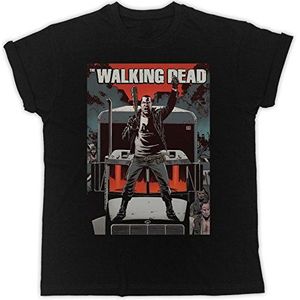 The Walking Dead Negan Poster Grappig Gift Designer Unisex T-Shirt, Zwart, S