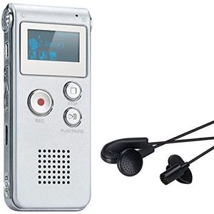 COVVY Digitaal dicteerapparaat, 8 GB audio-opnameapparaat, digitale voicerecorder met spraakherkenning voor interview, lezing, onderwijs, vergaderingen en lezingen