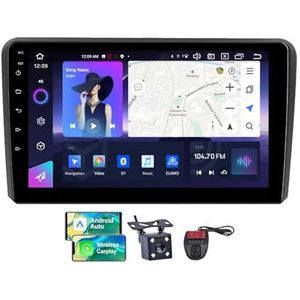 Android 13 Autoradio 9 Duim Touch Display Voor Audi A3 2 8P 2003-2013 Met Draadloze Carplay Android Auto/GPS/4G WiFi/FM RDS DAB+/Buletooth 5.0/Bediening op het stuur + Camera en DVR(NF-3)