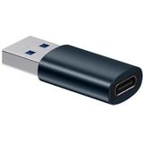 Baseus Converter Ingenuity Series Mini OTG Adapter USB-A 3.1 Mannelijk naar Type-C Vrouwelijk Blauw (ZJJQ000103)