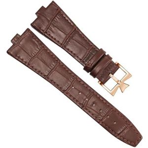 IENYU Echt lederen horlogeband voor Vacheron Constantin Series 4500V 5500V P47040 roestvrij stalen gesp 25 * 8 25 * 7 horlogeband, 25mm-8mm, agaat