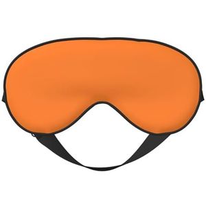 YFSGDLBN Beauty Burnt Oranje gedrukt Zacht Oogmasker Slaap Aid Oogmasker Verduisterend Slaapmasker