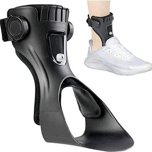 Enkel-voetorthese, Drop Foot Brace, Orthese Enkelbrace Ondersteuning met Comfortabele Opblaasbare Airbag(L)