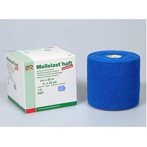 Mollelast hechtverband latexvrij 10 cm x 20 m blauw