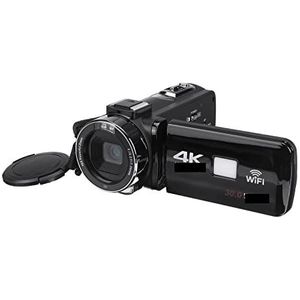 30MP 4K HD Camcorder Professionele Vlog Video Camera Nachtzicht Touch Screen 18X Digitale Zoom Camera Met microfoon Lens Multifunctionele Camcorder(Color:Camcorder)