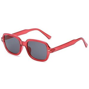 Zonnebrillen met montuur, trendy streetstyle zonnebrillen, retro kleine vierkante zonnebrillen (Kleur : C4)