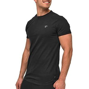 Indicode Heren Kloge Shirt | T-shirt met ronde hals Black L