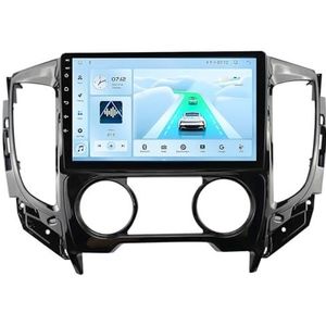 Android 14 Autoradio Stereo voor M-itsubishi L200 (2015-2019) 9 Inch Touchscreen Multimedia Speler met Draadloze Carplay 2 Din GPS Navigatie FM RDS Bluetooth 5G-WiFi SWC DSP,M100s