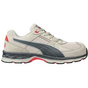 PUMA Safety VANTI Grey Low S1PS ESD FO HRO SR Veiligheidsschoenen voor heren, ademend, antislip, metaalvrij, glasvezelkap, werkschoenen, grijs, 41 EU