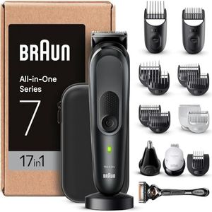Braun MGK7491 All-in-One Trimmer, 17-in-1 set voor baard, haar, ontharing en meer