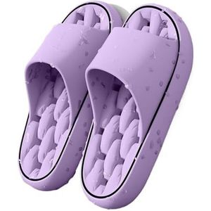 Badslippers Dames thuissandalen, lichtgewicht en comfortabel, machinewasbaar (meerdere kleuren beschikbaar) voor douchen en binnengebruik(Purple,41 EU)