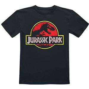 Jurassic Park Kids - Distressed Logo T-shirt zwart 104 100% katoen Fan merch, Film