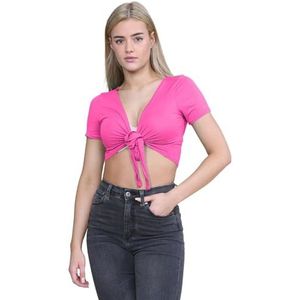 Hamishkane® Dames Shrugs - Chique Front Tie Cardigan - Stijlvolle Korte Mouw Bolero Vesten voor Vrouwen - Ideale Lichtgewicht Zomer Vesten voor Vrouwen UK, Cerise, 46-48 grote maten