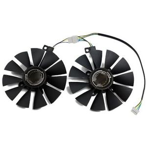 87MM FDC10U12S9-C P106-100 GTX1060 GTX1070 GPU-ventilator, voor ASUS voor AREZ RX 470 570 580 SI voor EXPEDITION OC videokaartkoelventilator(2PCS)