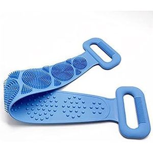 JINGYAN Gootsteenafvoerstopper Siliconen Diepe Reiniging Bad Douche Magische Borstels Badhanddoeken Lichaam Borstel Terug Trek Strip Badkamer Gebruiksvoorwerpen:(Mavi)