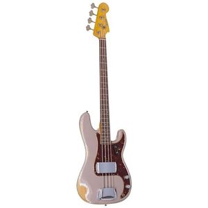 Fender Limited Edition '63 Precision Bass Heavy Dirty Shell Pink #CZ560642-4-String Electric Bass