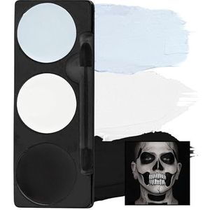 Mehron Tri-Color Make-up Palette - Skeleton