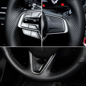 Stuurhoezen Voor Mazda Voor CX-5 Voor CX5 DIY Zwart Zacht Kunstleer Auto Stuurhoes Stuurwiel Cover (Kleur : Black Thread)