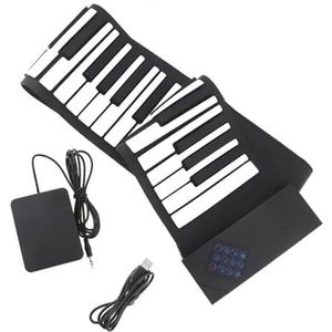 Handgerolde Elektronische Piano, Verdikt Toetsenbord Met 88 Toetsen, Draagbaar Muziektoetsenbord Voor Studenten Thuis Draagbaar Keyboard Piano