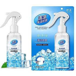Verfrissende gezichtsnevel, rustgevende en beschermende spray voor gezicht en lichaam, 100 ml, koeling bij hitte, koeling voor outdoor-arbeiders.