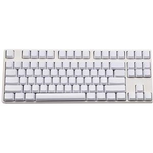 Lege dikke PBT OEM-profiel 87 ANSI Keycaps voor MX-schakelaars Mechanisch toetsenbord (wit) (alleen Keycap)