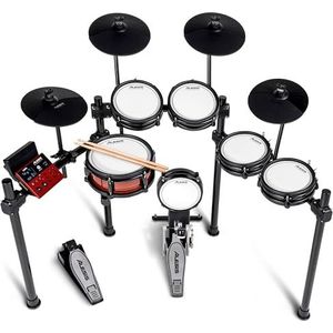 Alesis Nitro Pro XL 10-delige elektrische drumset met Dual Zone Quiet Mesh Pads, 500+ BFD-geluiden, Bluetooth, Drumeo, USB MIDI