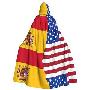 MDATT Amerikaanse vlag met capuchon van Spanje - Perfect voor Halloween en cosplay, halloweencadeau, unisex!