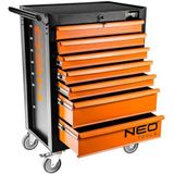 Neo Tools Greeedschapkar 7 Lades Centraal Slot Gelagerde Lades Verstevigde Wielen Max 260kg 741x471x895mm
