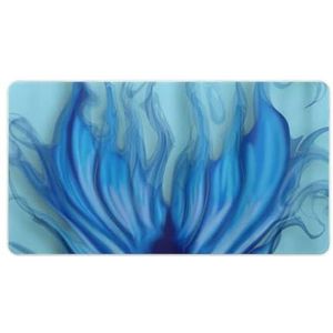 Blauwe Zeemeerminstaart Mode Bureau Muismat Antislip Gaming Muismat Accessoires Decor 40X75cm
